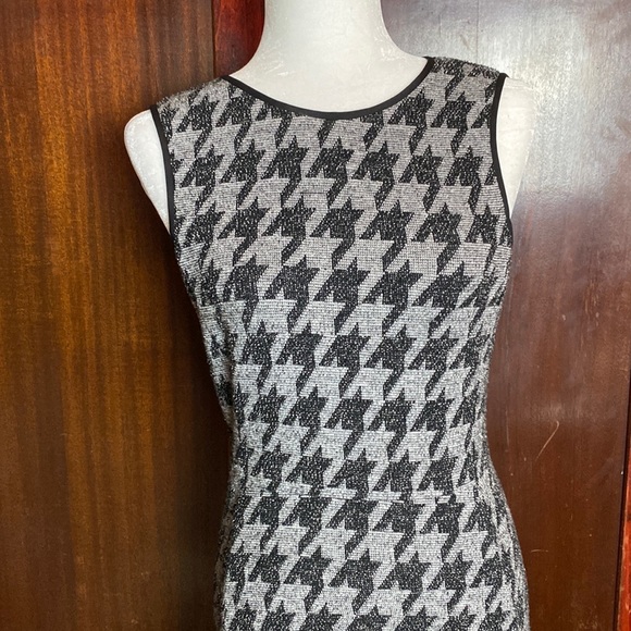 Theory Houndstooth Sleeveless Dress Size 6 - Picture 1 of 7